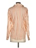 Zara Stripes Orange Long Sleeve Blouse Size XS - photo 2