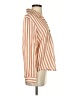 Zara Stripes Orange Long Sleeve Blouse Size XS - photo 4