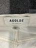 AGOLDE 100% Cotton Ivory Denim Shorts Size 30 waist - photo 3