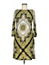 Kenar Paisley Yellow Casual Dress Size 6 - photo 1