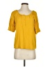 J.Crew 100% Viscose Yellow Short Sleeve Blouse Size XS - photo 1