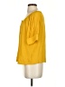 J.Crew 100% Viscose Yellow Short Sleeve Blouse Size XS - photo 5