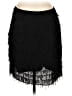 Ann Taylor 100% Polyester Black Casual Skirt Size 10 - photo 2