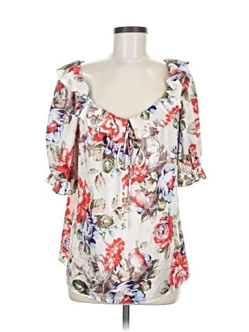 Allen B. by Allen Schwartz Short Sleeve Blouse (view 1)