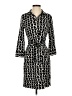 Donna Morgan Print Black Casual Dress Size 2 - photo 1
