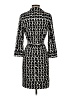 Donna Morgan Print Black Casual Dress Size 2 - photo 2