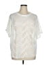 Daytrip Ivory Short Sleeve Blouse Size XL - photo 1