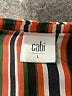 CAbi 100% Polyester Stripes Orange Long Sleeve Blouse Size L - photo 7