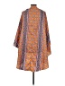 Zara 100% Polyester Orange Kimono Size M - photo 2
