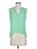 Parker 100% Silk Green Sleeveless Silk Top Size XS - photo 1