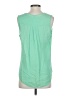 Parker 100% Silk Green Sleeveless Silk Top Size XS - photo 2