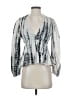 Saylor Silver 3/4 Sleeve Blouse Size XS - photo 1