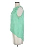 Parker 100% Silk Green Sleeveless Silk Top Size XS - photo 5