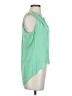 Parker 100% Silk Green Sleeveless Silk Top Size XS - photo 4