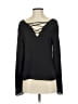 Nicole Miller Studio 100% Polyester Black Long Sleeve Top Size S - photo 1