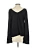 Nicole Miller Studio 100% Polyester Black Long Sleeve Top Size S - photo 2