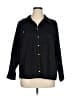 Jaclyn Smith 100% Cotton Black 3/4 Sleeve Button-Down Shirt Size 1X - photo 1