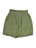 New Look Solid Green Shorts Size 2 - photo 1