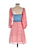 Slate & Willow 100% Polyester Checkered-gingham Pink Casual Dress Size 2 - photo 2