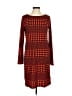 MICHAEL Michael Kors Houndstooth Red Casual Dress Size M - photo 1