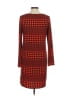 MICHAEL Michael Kors Houndstooth Red Casual Dress Size M - photo 2