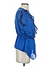 Willow & Clay 100% Polyester Blue Sleeveless Blouse Size XS - photo 4