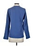 Tibi Blue Long Sleeve Blouse Size 0 - photo 2