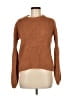 Don't Ask Why Solid Brown Pullover Sweater One size - photo 1