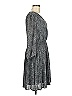 DR2 100% Polyester Chevron-herringbone Gray Casual Dress Size M - photo 4
