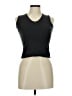 AKRIS 100% Silk Black Gray Sleeveless Top Size 6 - photo 1