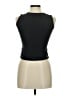 AKRIS 100% Silk Black Gray Sleeveless Top Size 6 - photo 2