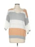 Unbranded 100% Polyester Color Block Gray Tan Pullover Sweater Size L - photo 1