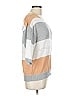Unbranded 100% Polyester Color Block Gray Tan Pullover Sweater Size L - photo 4