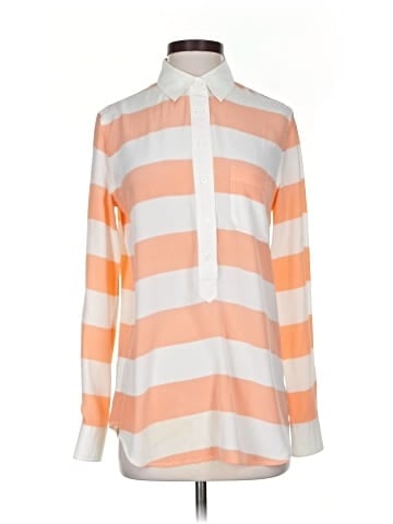 Equipment Long Sleeve Silk Top (view 1)