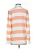 Equipment 100% Silk Stripes Orange Long Sleeve Silk Top Size XS - photo 2
