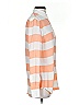 Equipment 100% Silk Stripes Orange Long Sleeve Silk Top Size XS - photo 4