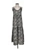 Crescent 100% Polyester Animal Print Silver Casual Dress Size S - photo 1