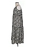 Crescent 100% Polyester Animal Print Silver Casual Dress Size S - photo 5