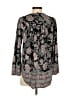 Lucky Brand Paisley Black Long Sleeve Blouse Size S - photo 2