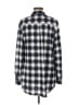 Eden & Olivia Plaid Silver Long Sleeve Blouse Size M - photo 2