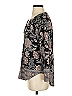 Lucky Brand Paisley Black Long Sleeve Blouse Size S - photo 5