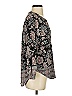 Lucky Brand Paisley Black Long Sleeve Blouse Size S - photo 4