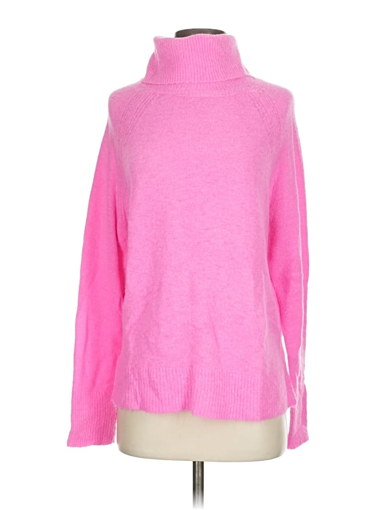 Pre-owned John & Jenn Turtleneck Sweater In Pink