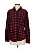 Riders by Lee 100% Polyester Red Long Sleeve Button-Down Shirt Size S - photo 1