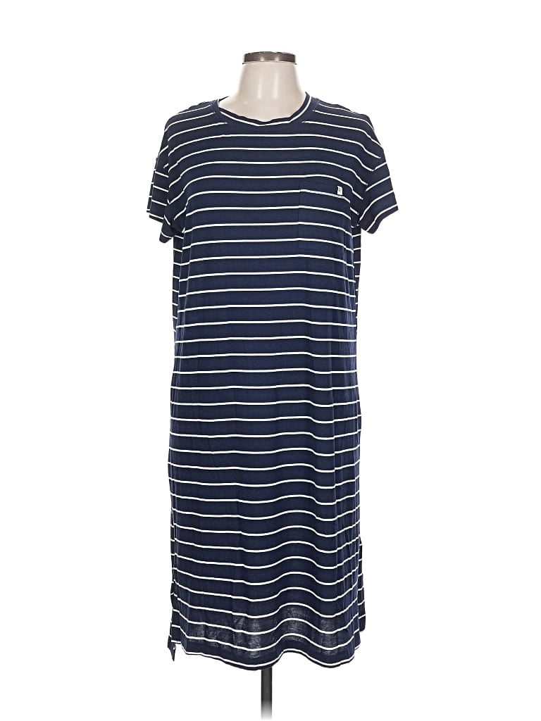 Pre-owned Gap Body Casual Dress In Blue