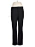 Ecru Solid Black Dress Pants Size 10 - photo 1