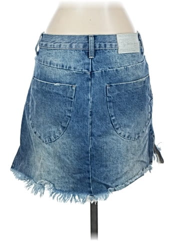 ONE X ONETEASPOON Denim Skirt (view 2)