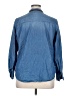 Kensie Blue Long Sleeve Button-Down Shirt Size XL - photo 2
