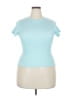 Old Navy Blue Short Sleeve Turtleneck Size 3X - photo 1