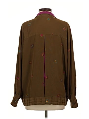 Linda Allard Ellen Tracy 3/4 Sleeve Silk Top (view 2)